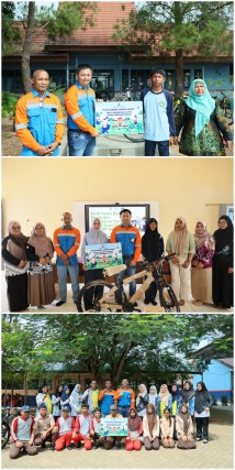 PT Transcoal Pacific Site Asam Asam Salurkan 30 Unit Sepeda untuk Tiga Sekolah Menengah Pertama